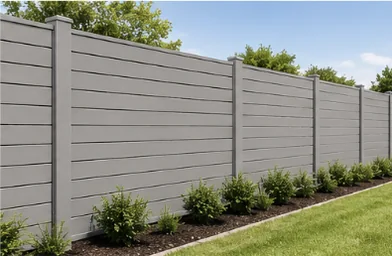 Horizontal Panel (Grey) fence