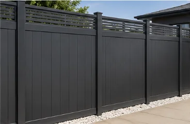Privacy Panel with Slat Top fence