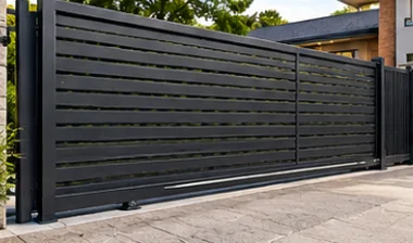 Horizontal Slat sliding gate