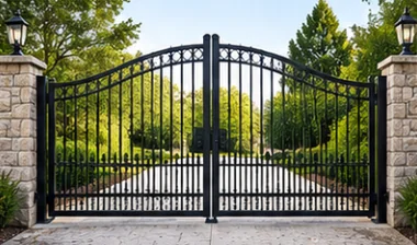 Wrought Iron (Arched) swing gate